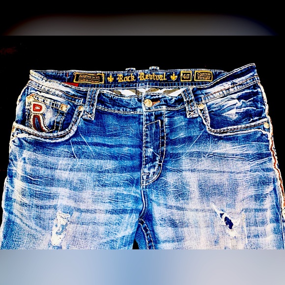 Men’s Rock Revival Jeans. Size 40 32 length. - Picture 8 of 8